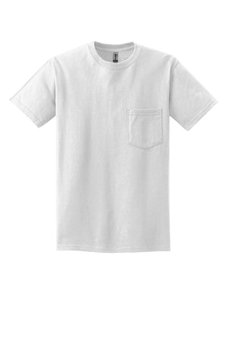 Gildan Ultra Cotton 100% US Cotton T-Shirt with Pocket (White)