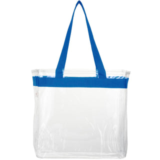 Printwear Game Day Clear Stadium Tote (Royal)