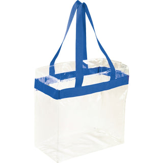 Printwear Game Day Clear Stadium Tote (Royal)