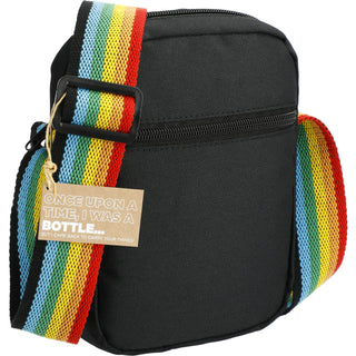 Printwear Rainbow RPET Crossbody Tote (Black)