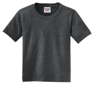 Jerzees Youth Dri-Power 50/50 Cotton/Poly T-Shirt (Black Heather)