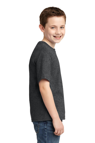 Jerzees Youth Dri-Power 50/50 Cotton/Poly T-Shirt (Black Heather)