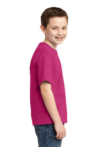 Jerzees Youth Dri-Power 50/50 Cotton/Poly T-Shirt (Cyber Pink)