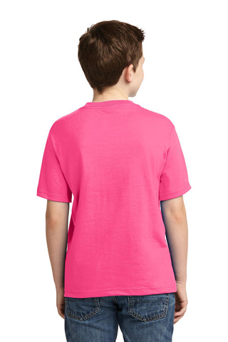 Jerzees Youth Dri-Power 50/50 Cotton/Poly T-Shirt (Neon Pink)