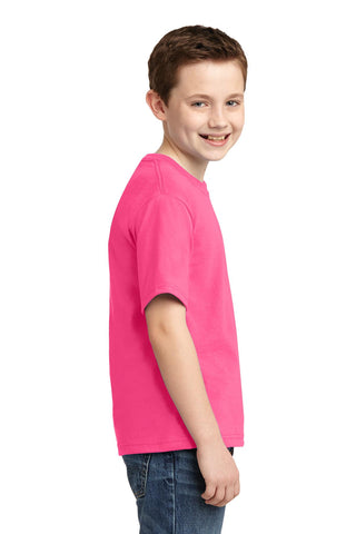 Jerzees Youth Dri-Power 50/50 Cotton/Poly T-Shirt (Neon Pink)