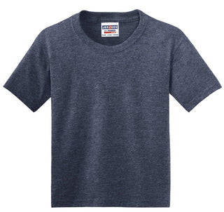 Jerzees Youth Dri-Power 50/50 Cotton/Poly T-Shirt (Vintage Heather Navy)