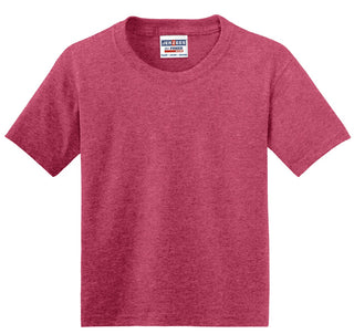 Jerzees Youth Dri-Power 50/50 Cotton/Poly T-Shirt (Vintage Heather Red)