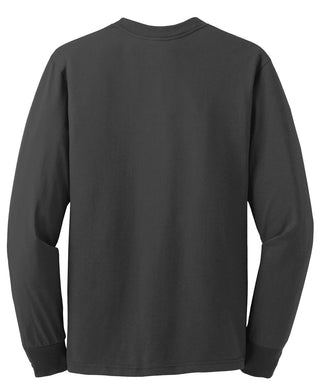 Jerzees Dri-Power 50/50 Cotton/Poly Long Sleeve T-Shirt (Charcoal Grey)