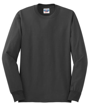 Jerzees Dri-Power 50/50 Cotton/Poly Long Sleeve T-Shirt (Charcoal Grey)