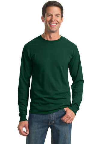 Jerzees Dri-Power 50/50 Cotton/Poly Long Sleeve T-Shirt (Forest Green)