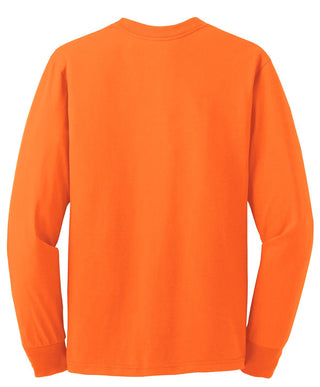 Jerzees Dri-Power 50/50 Cotton/Poly Long Sleeve T-Shirt (Safety Orange)
