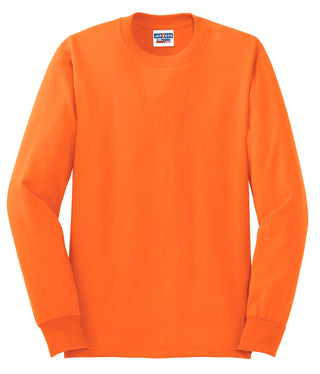 Jerzees Dri-Power 50/50 Cotton/Poly Long Sleeve T-Shirt (Safety Orange)