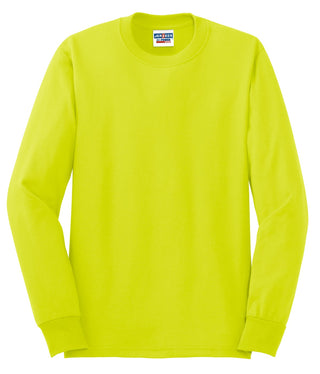 Jerzees Dri-Power 50/50 Cotton/Poly Long Sleeve T-Shirt (Safety Green)