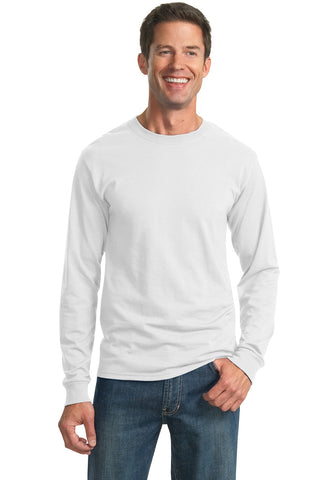 Jerzees Dri-Power 50/50 Cotton/Poly Long Sleeve T-Shirt (White)