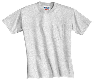 Jerzees Dri-Power 50/50 Cotton/Poly Pocket T-Shirt (Ash)