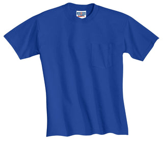 Jerzees Dri-Power 50/50 Cotton/Poly Pocket T-Shirt (Royal)