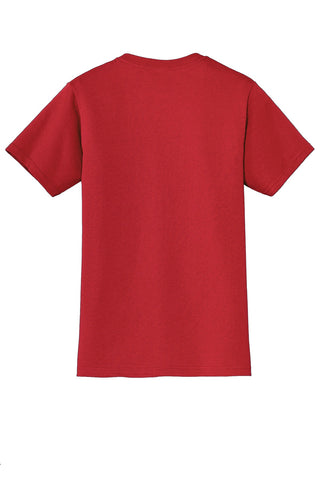 Jerzees Dri-Power 50/50 Cotton/Poly Pocket T-Shirt (True Red)