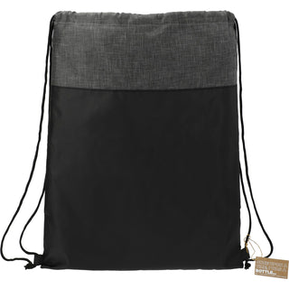 Printwear Ash Recycled Drawstring Bag (Black)
