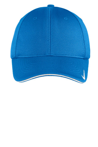 Nike Dri-FIT Mesh Swoosh Flex Sandwich Cap (Pacific Blue)