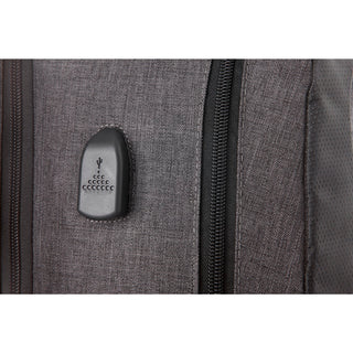 Printwear Overland 17" TSA Computer Backpack w/ USB Port (Charcoal)