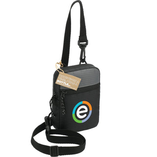 Printwear NBN Trailhead Recycled Crossbody Pouch (Black/Gray)