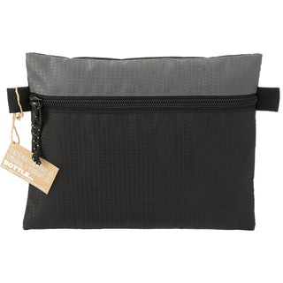 Printwear NBN Trailhead Recycled Zip Pouch (Black/Gray)