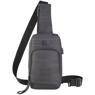 Printwear NBN Whitby Sling w/ USB Port (Charcoal)