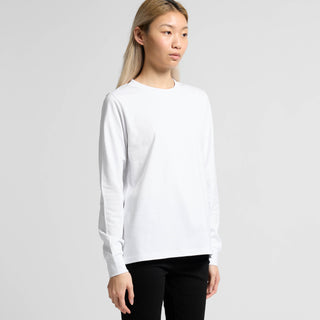 AS Colour Womens Maple L/S Tee (White)