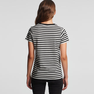 AS Colour Womens Maple Stripe Tee (Black/White)