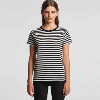 AS Colour Womens Maple Stripe Tee (Black/White)