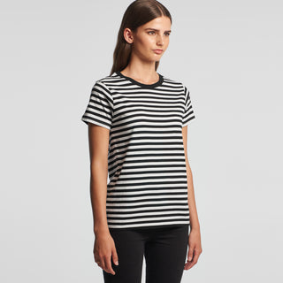 AS Colour Womens Maple Stripe Tee (Black/White)