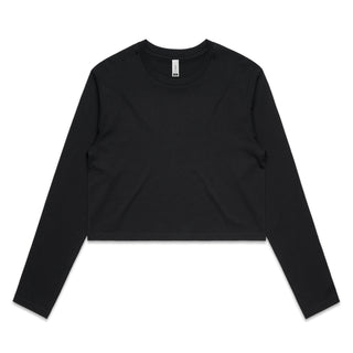 AS Colour Womens Crop L/S Tee (Black)