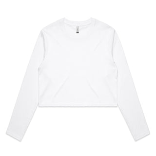 AS Colour Womens Crop L/S Tee (White)