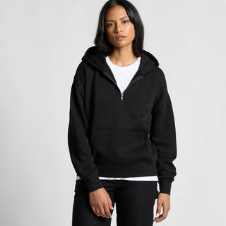 AS Colour Womens Relax Half Zip Hood (Black)