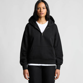 AS Colour Womens Relax Half Zip Hood (Black)