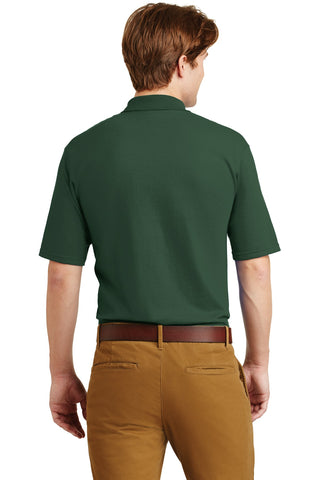 Jerzees SpotShield 5.4-Ounce Jersey Knit Sport Shirt with Pocket (Forest Green)