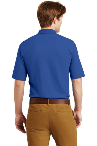 Jerzees SpotShield 5.4-Ounce Jersey Knit Sport Shirt with Pocket (Royal)