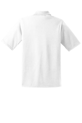 Jerzees SpotShield 5.4-Ounce Jersey Knit Sport Shirt with Pocket (White)