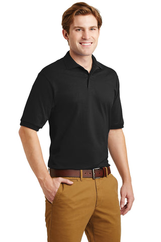 Jerzees SpotShield 5.4-Ounce Jersey Knit Sport Shirt (Black)