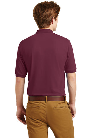 Jerzees SpotShield 5.4-Ounce Jersey Knit Sport Shirt (Maroon)