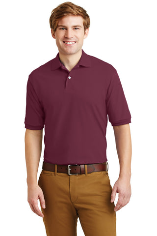 Jerzees SpotShield 5.4-Ounce Jersey Knit Sport Shirt (Maroon)