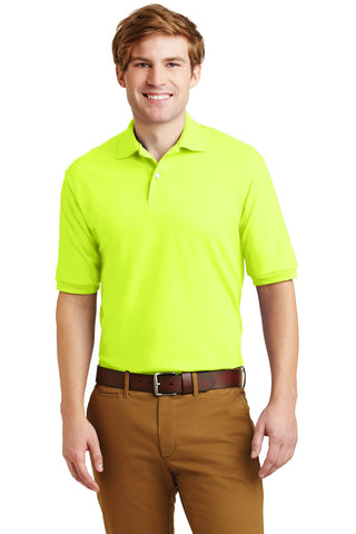 Jerzees SpotShield 5.4-Ounce Jersey Knit Sport Shirt (Safety Green)