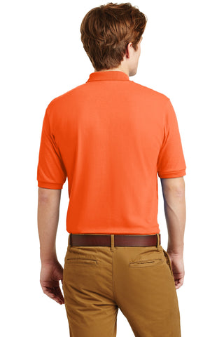 Jerzees SpotShield 5.4-Ounce Jersey Knit Sport Shirt (Safety Orange)