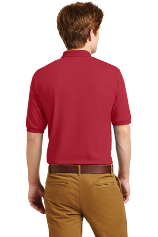 Jerzees SpotShield 5.4-Ounce Jersey Knit Sport Shirt (True Red)