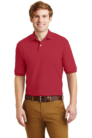 Jerzees SpotShield 5.4-Ounce Jersey Knit Sport Shirt (True Red)