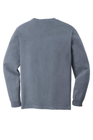 COMFORT COLORS Heavyweight Ring Spun Long Sleeve Pocket Tee (Blue Jean)