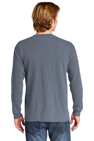 COMFORT COLORS Heavyweight Ring Spun Long Sleeve Pocket Tee (Blue Jean)