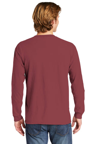 COMFORT COLORS Heavyweight Ring Spun Long Sleeve Pocket Tee (Brick)