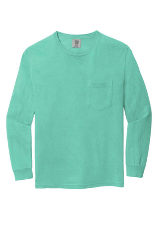 COMFORT COLORS Heavyweight Ring Spun Long Sleeve Pocket Tee (Chalky Mint)