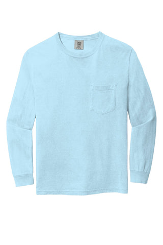 COMFORT COLORS Heavyweight Ring Spun Long Sleeve Pocket Tee (Chambray)